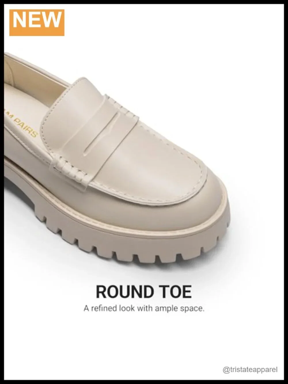 Platform Chunky Penny Loafer with Lug Sole Slip On Dressy Casual Work Office